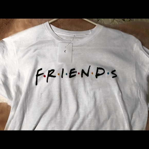 New Friends logo white tee 🔴🟡🔵 - Picture 2 of 3
